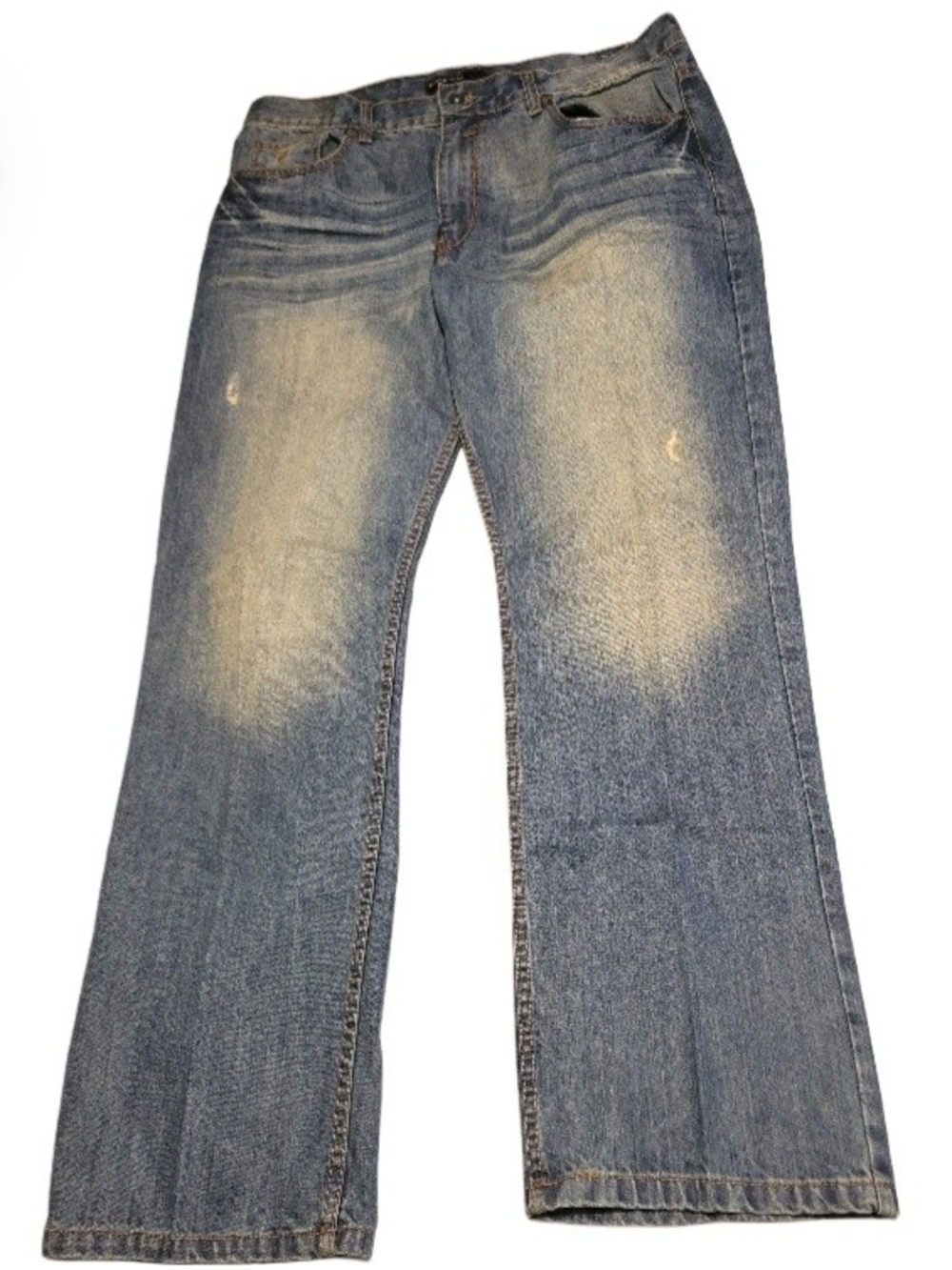 Vintage Rocawear Mens Loose Fit Jeans 38x32 Great Fading And Distressing